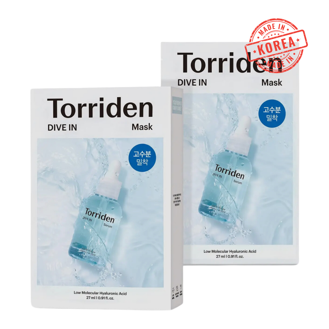 Le masque à l'acide hyaluronique à faible molécule Torriden DIVE-IN est enrichi en extraits de D-panthénol, d'allantoïne, de camomille et de calendula qui créent un effet apaisant synergique sur les peaux sensibles irritées.
Retrouvez ce produit dans le "Kit HydroFacial"