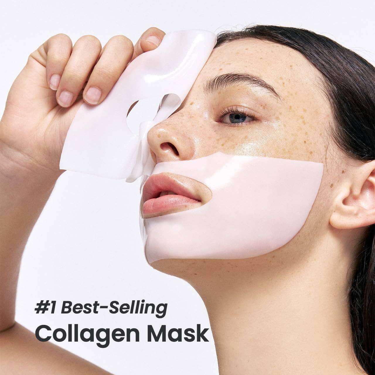 Femme appliquant le masque BIODANCE Bio-Collagen, un best-seller pour une peau éclatante et hydratée en profondeur. coreen