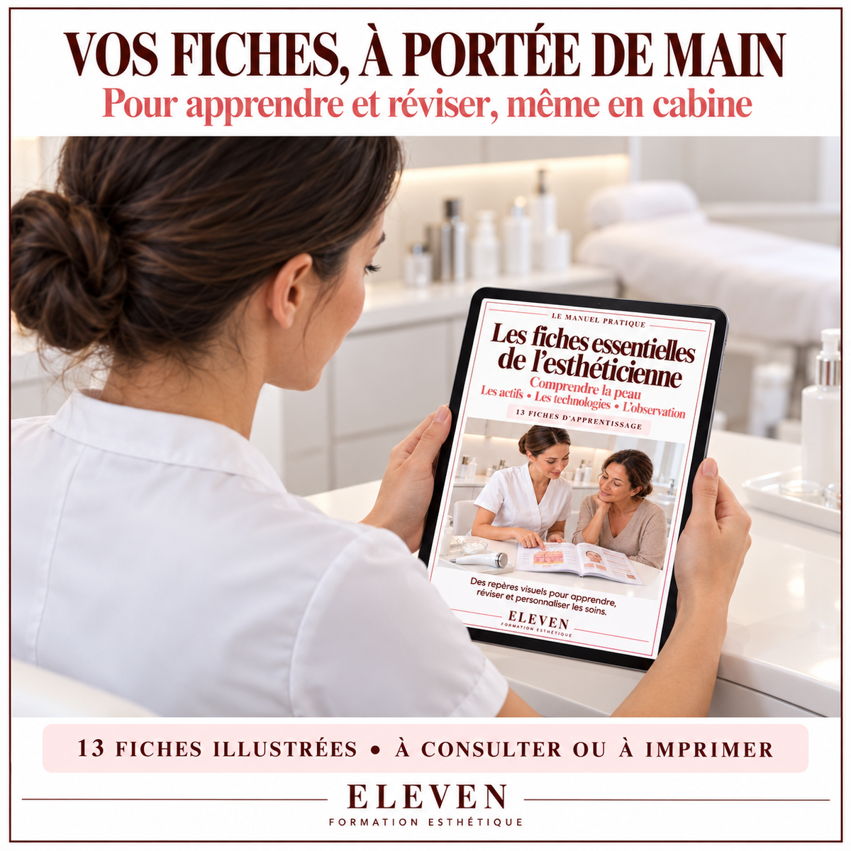 Les fiches essentielles de l'esthéticienne, manuel gratuit en PDF pour esthéticienne