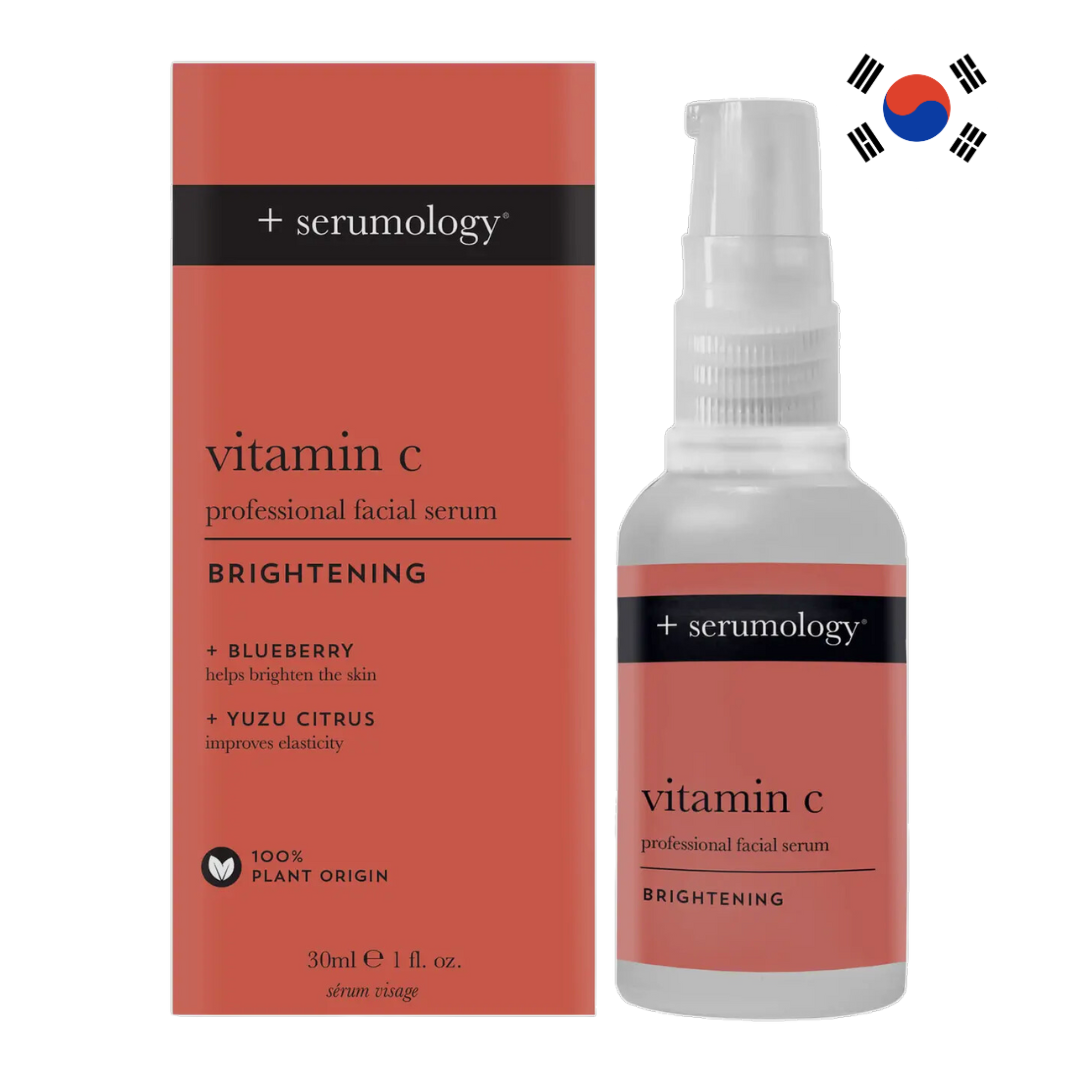 Sérum SERUMOLOGY à la vitamine C, pour une peau lumineuse, un teint unifié et une protection contre les signes de l’âge et les radicaux libres. Soin Visage Professionnel