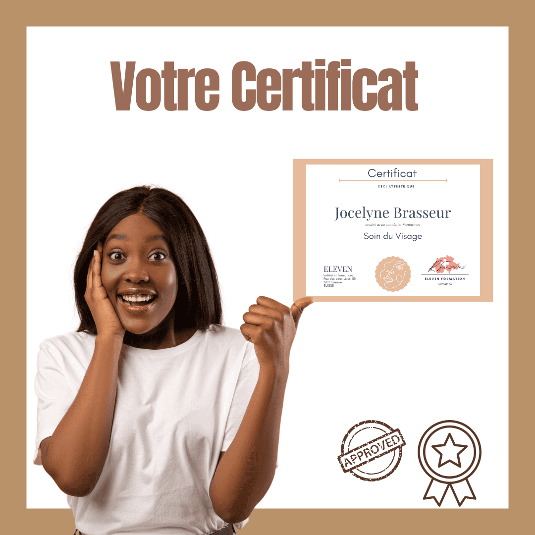 Formation soin du visage , obtenez votre certificat