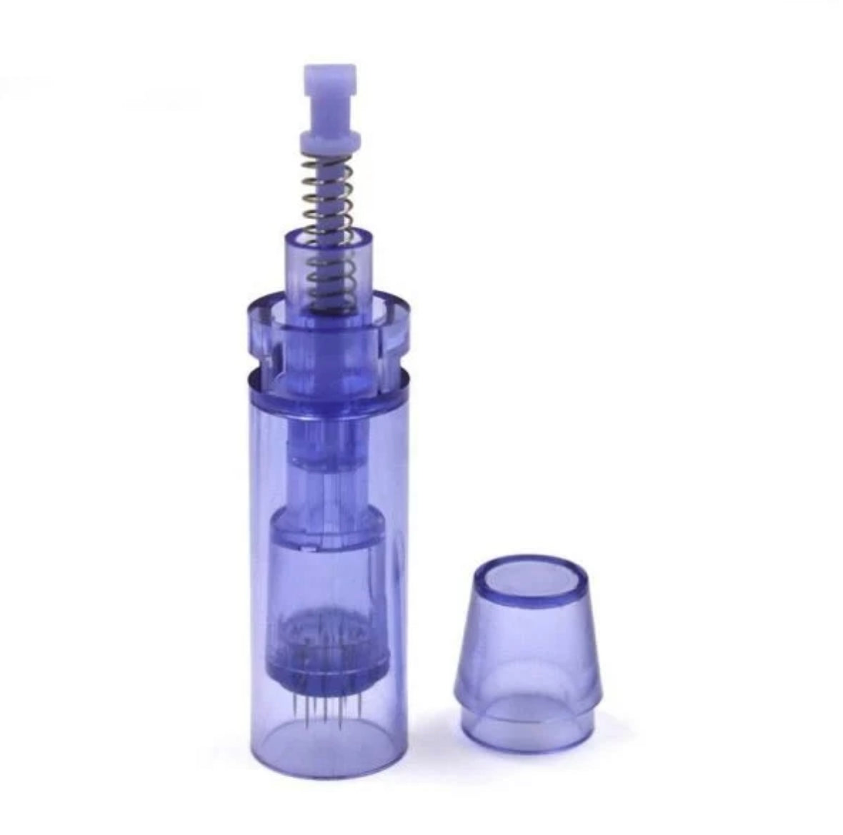 Embout PIN12 pour stylo Microneedling Dr Pen avec 12 aiguilles en titane stériles, ajustables de 0,25 à 2,5 mm, idéal pour soins esthétiques précis.