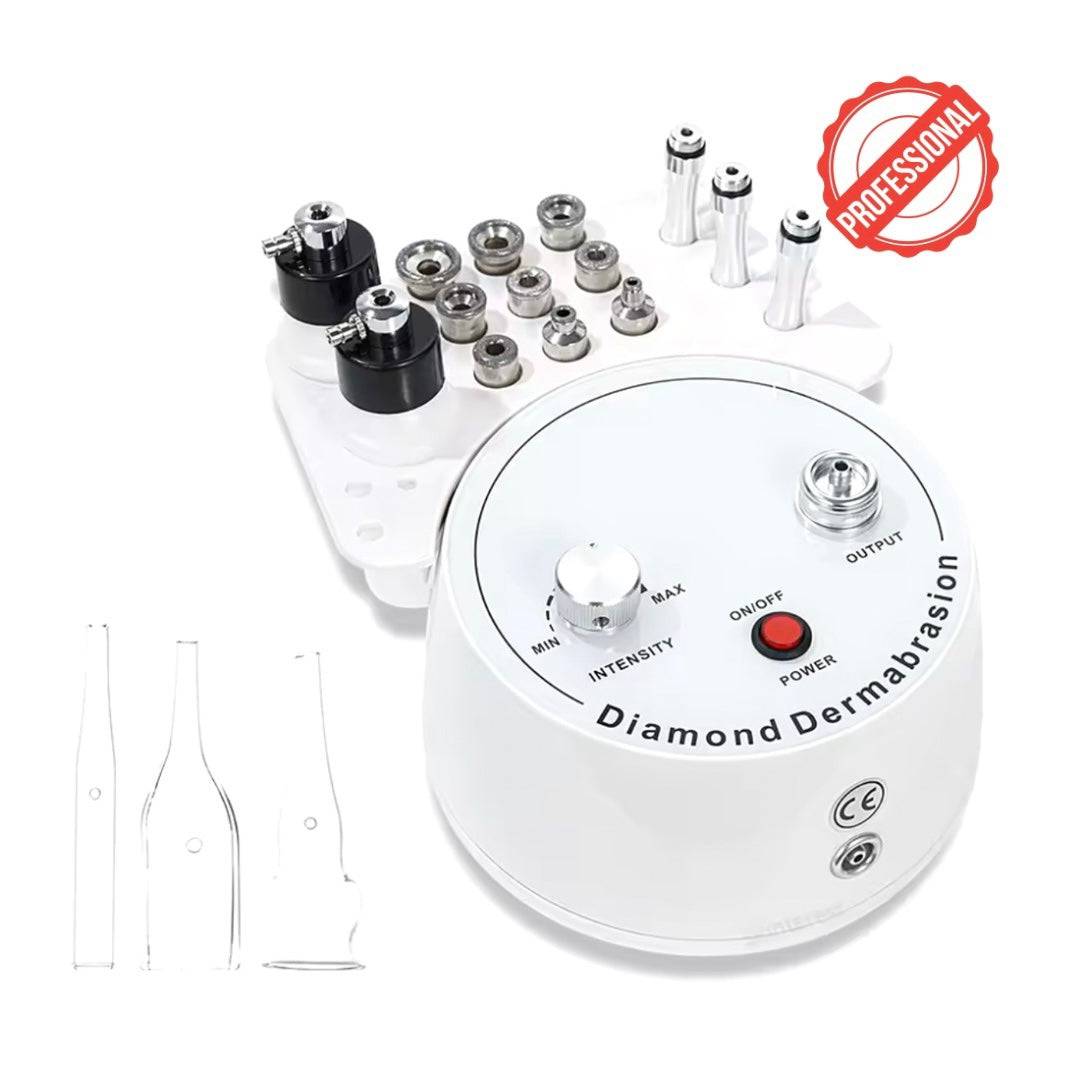 Appareil de microdermabrasion Diamond Dermabrasion avec embouts interchangeables pour un soin exfoliant professionnel à domicile.