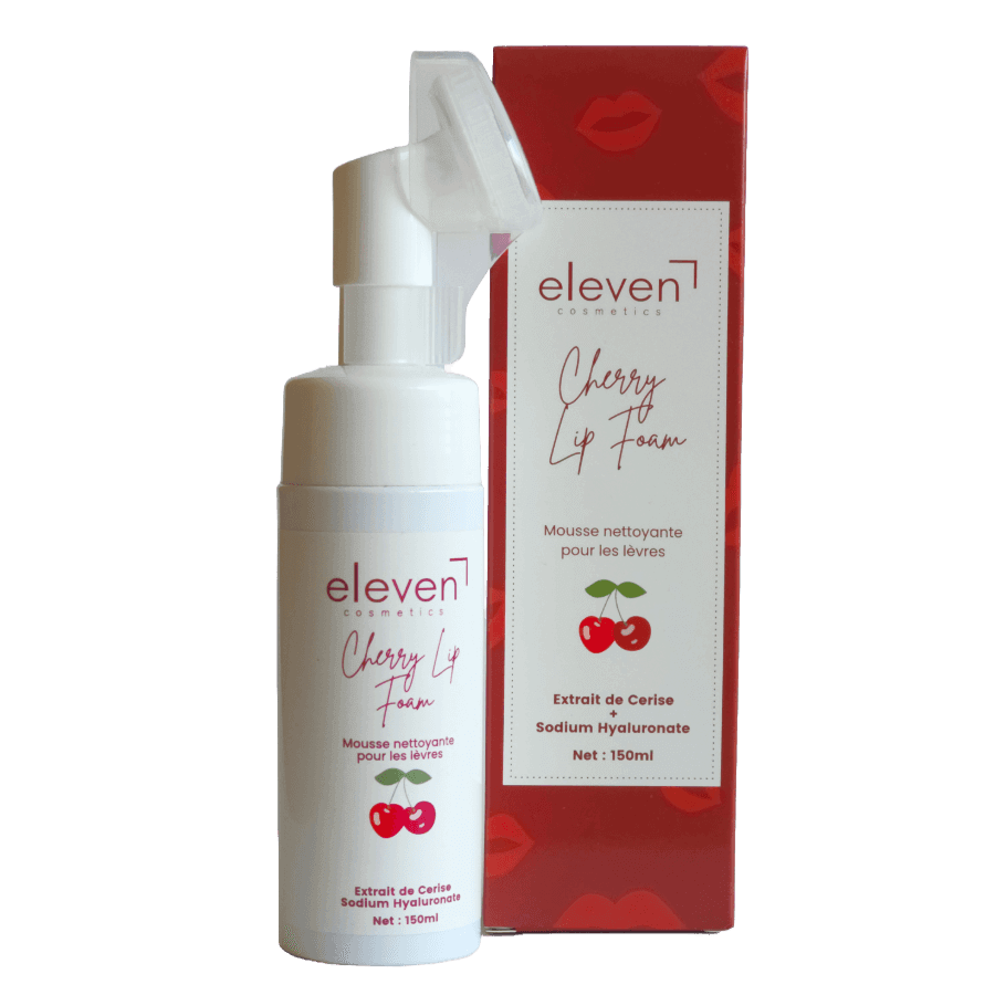 Mousse Hydralips nettoyante pour les lèvres avec extrait de cerise et acide hyaluronique. Soin doux et hydratant pour des lèvres propres et nourries.
