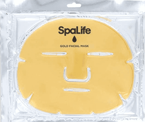 Masque facial en hydrogel Ultimate en or 24 carats, emballé sous vide, enrichi en collagène pour une peau plus ferme et éclatante.