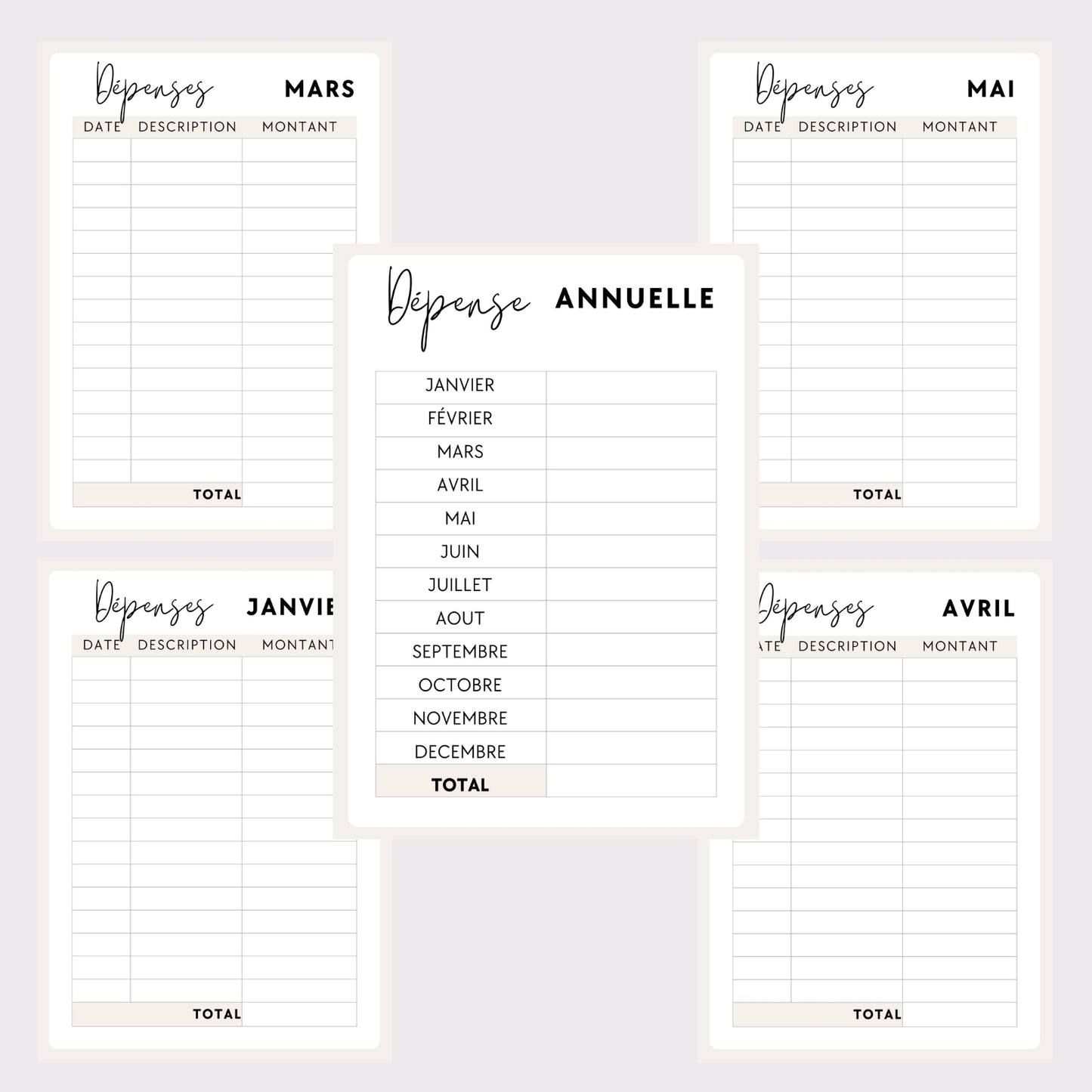 FICHIER DÉPENSES INSTITUT