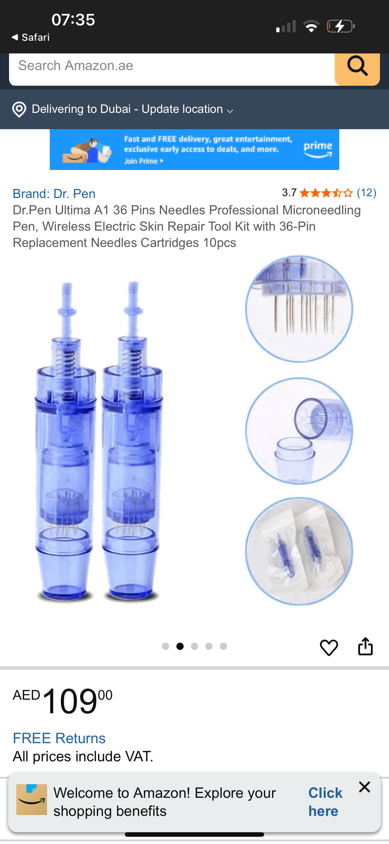 10 Embouts PIN36 Dr Pen, Microneedling - 36-pin cartridges for skin repair from Dr. Pen.