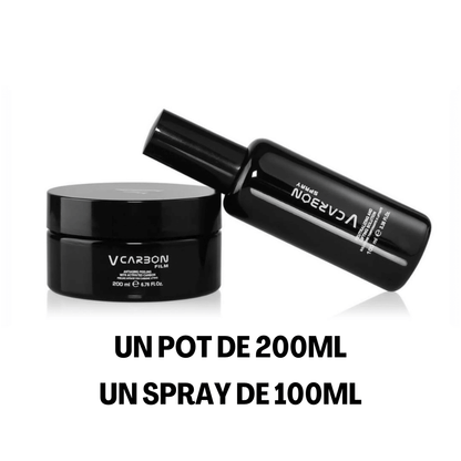 Kit Peeling V Carbon - Soin visage professionnel avec un pot de 200ml et un spray de 100ml