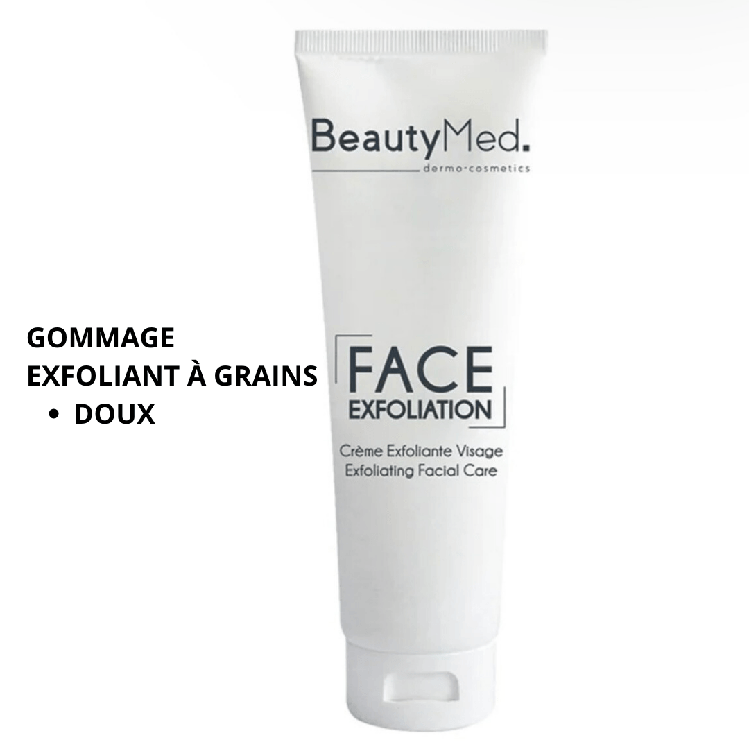 Kit Produit HydroFacial Complet - Tube de gommage exfoliant à grains doux BeautyMed.