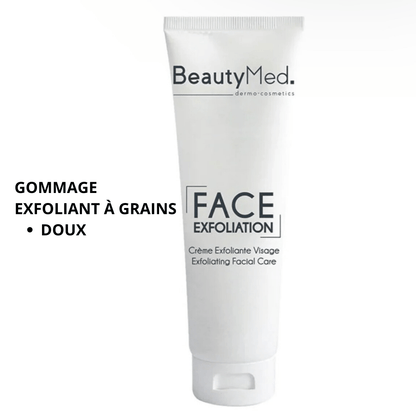 Kit Produit HydroFacial Complet - Tube de gommage exfoliant à grains doux BeautyMed.