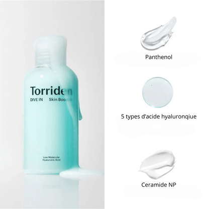 Kit Produit HydroFacial Complet avec soins hydratants tels que Panthenol et acide hyaluronique.