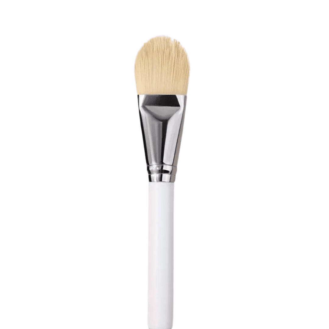 Pinceau applicateur masque avec manche en bois et poils doux pour une application uniforme des soins du visage. Idéal pour un usage professionnel ou à domicile.