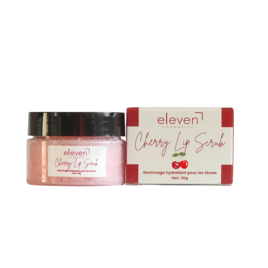 Hydralips Gommage Lèvres exfoliant à la cerise dans un pot avec emballage. Prépare et hydrate les lèvres pour une douceur et éclat optimaux.