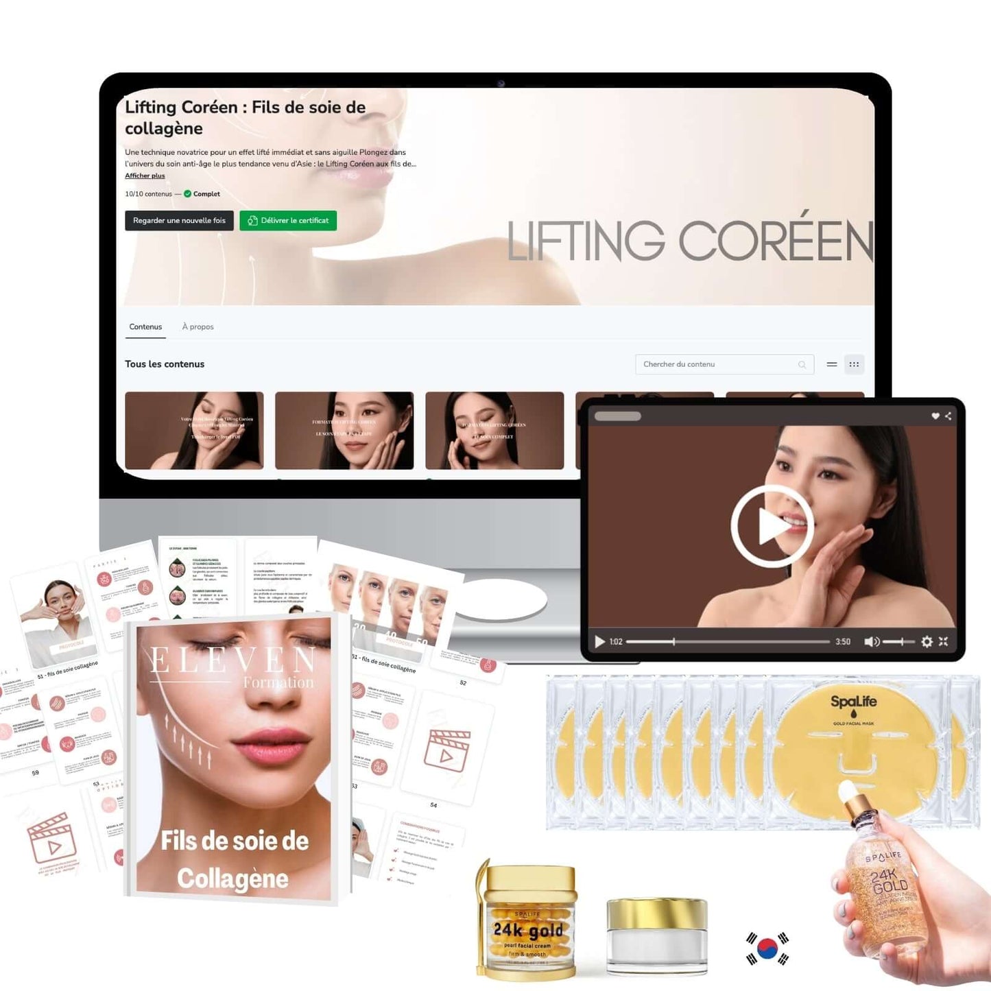 Formation Lifting coréen + Kit produits complet