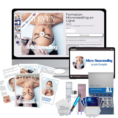 Formation Microneedling + Kit complet avec appareil - Kit avec appareil de microneedling et documents de formation.