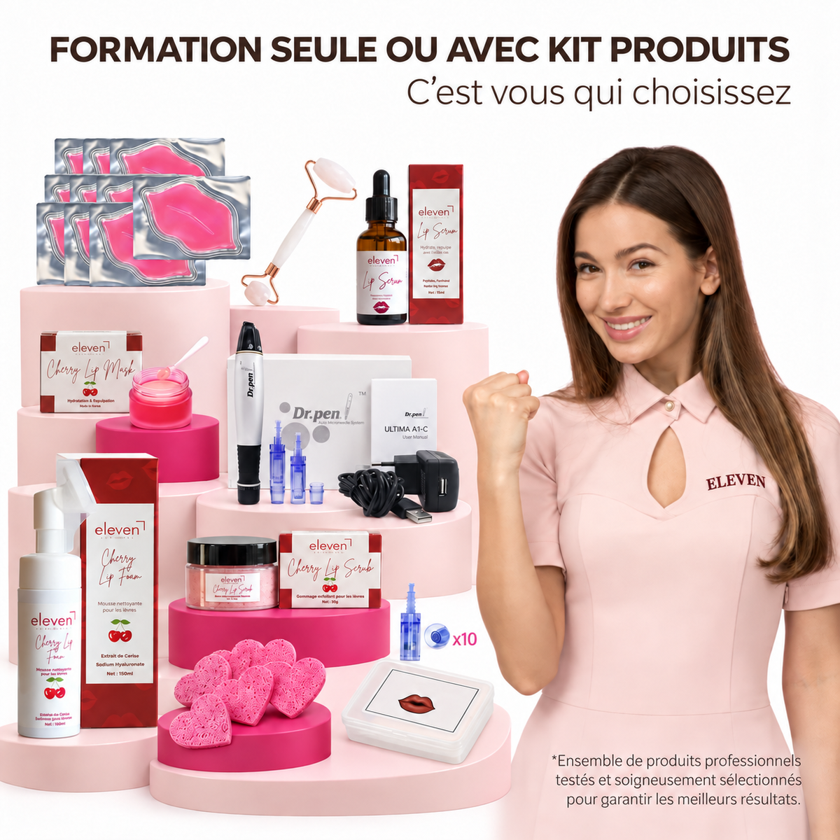 Formation Hydralips en ligne au choix : seule ou avec le kit de produits professionnels